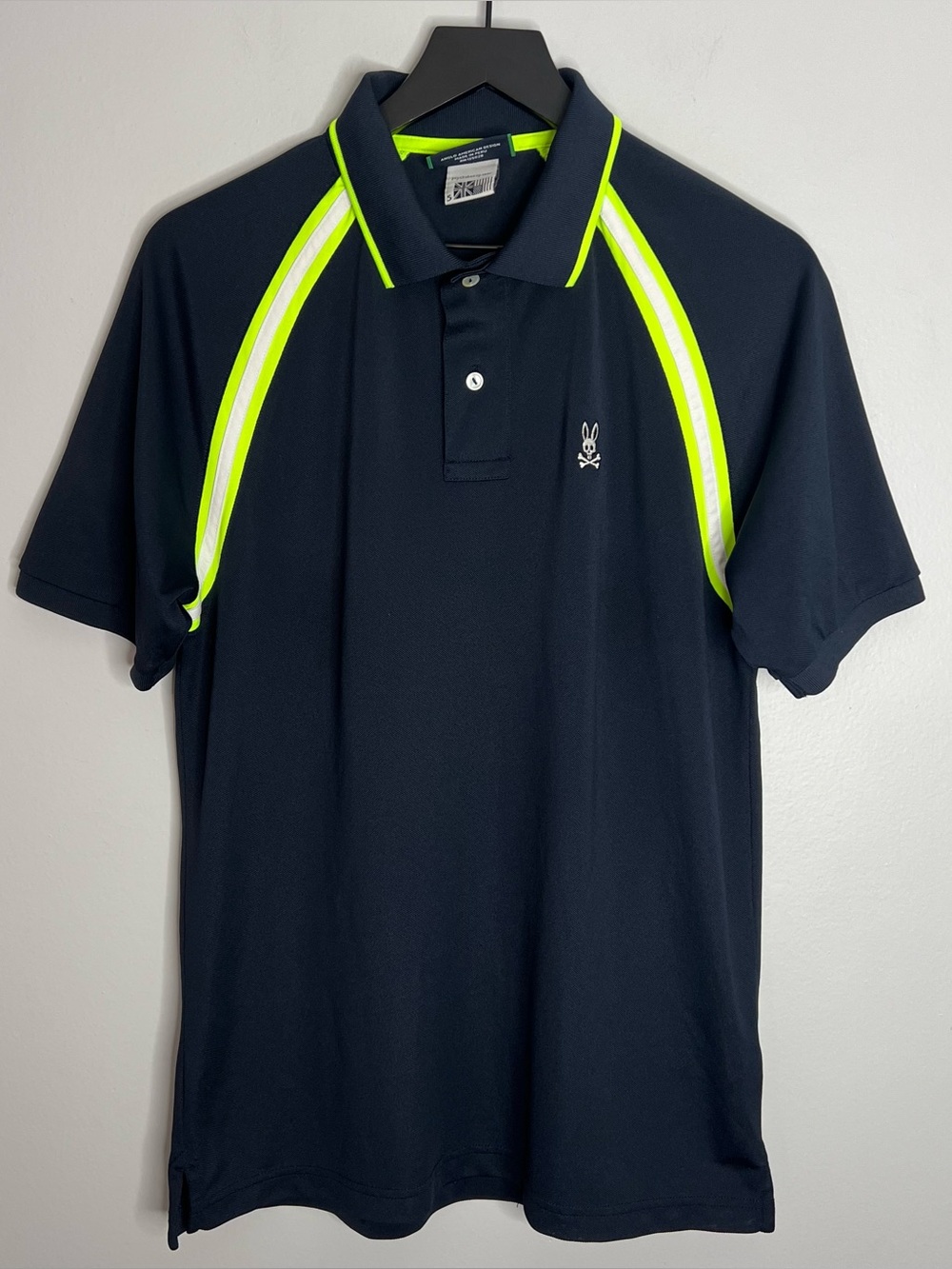 Psycho Bunny Tapton Sports Polo Shirt Mens Size 5 Blue 3M